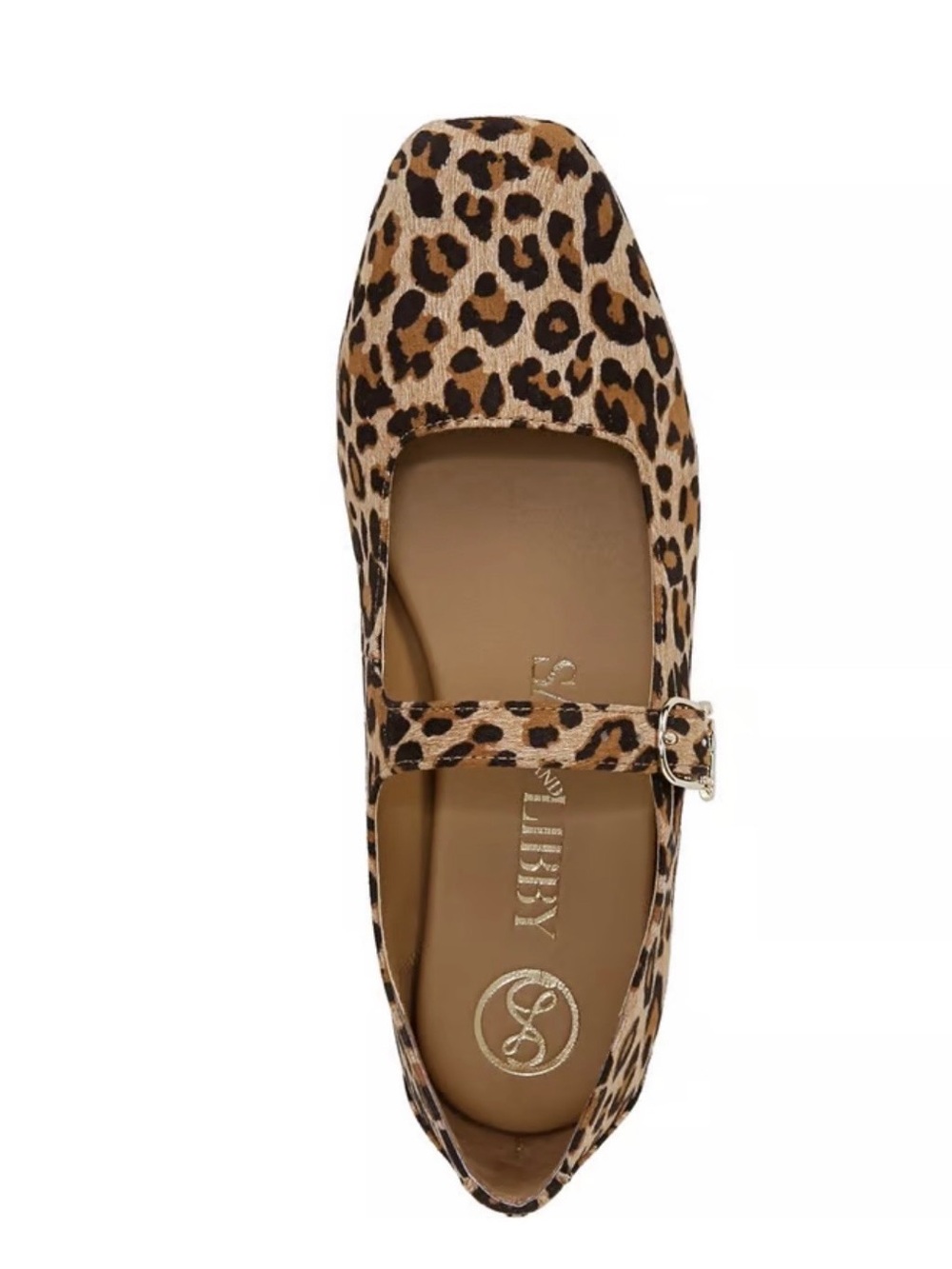 Leopard Print Mary Jane Flats - Tan Brown by Sam & Libby - Picture 2 of 5